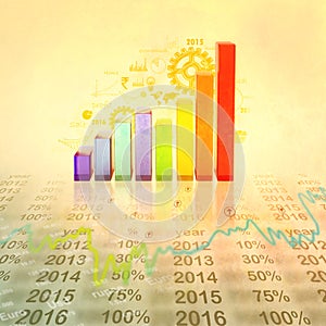 Economical stock market graph