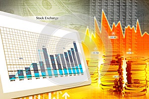 Economical stock market graph