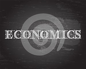 Economics Word Blackboard