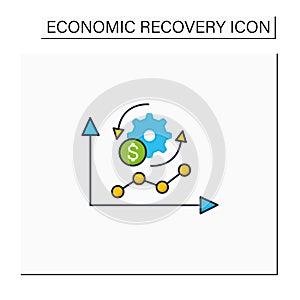 Economy adaptation color icon