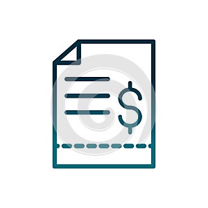 Economy business purchase order money gradient line