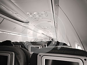 Economy class passengers in Garuda Indonesia Airlines