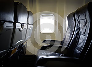 Economy Class seats for passengers on commercial aircraft.