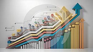 economy growth chart sign symbol illustration photo