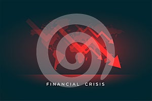 Economy stock market downfall of finacial crisis