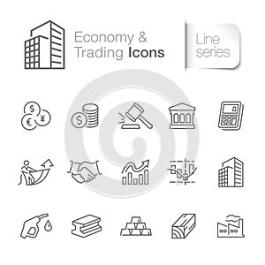 Economy & trading related icons