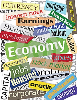 Economy Word Montage