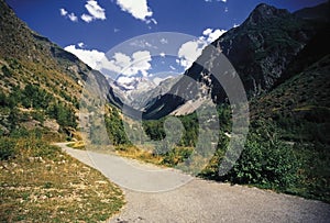 The ecrins valley the french alps