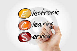 ECS - Electronic Clearing Service acronym photo
