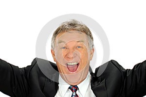 Ecstatic Businessman photo