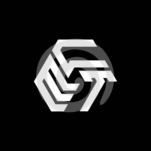 ECT letter logo design on black background. ECT creative initials letter logo concept. ECT letter design