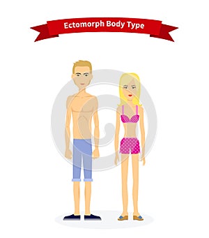 Ectomorph Body Type Woman and Man