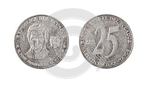 Ecuador 25 Centavos Coin