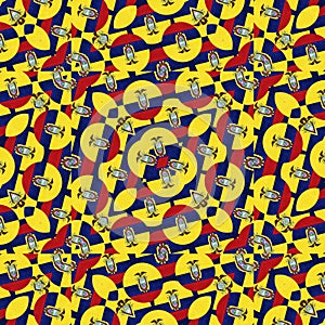 Ecuador Flag Modern Pattern