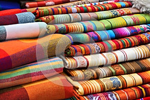 Ecuadorian (Peruvian) traditional fabrics photo