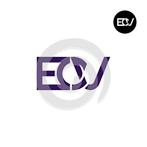 ECV Logo Letter Monogram Design