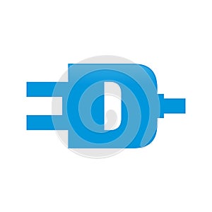 ED Initials Electric Plug Shape Symbol Logo Design
