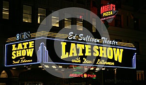 Ed Sullivan Theater at Night