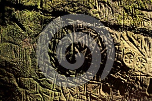 Edakkal cave-Petroglyph , Wayanad, Kerala photo