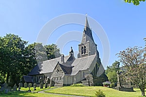 Edale Church in the Derbyshire Peak District