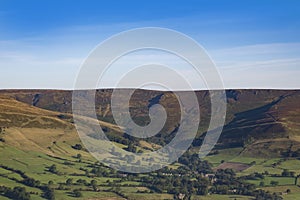 Edale from Mam Tor, in derbyshire peak district