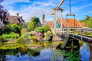 Edam town in North Holland, Netherlands