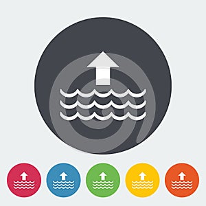 Edd single flat icon.