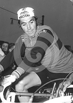 Eddy Merckx at the Cycling Tour of Italy