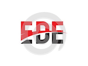 EDE Letter Initial Logo Design Vector Illustration
