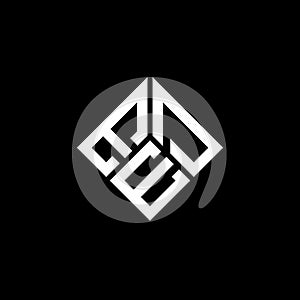 Ede letter logo design on black background. Ede creative initials letter logo concept. Ede letter design