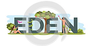 Eden Flat Text Composition