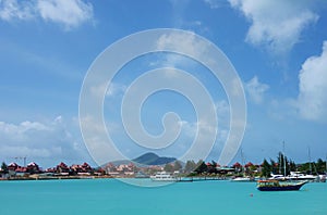 The Eden Island Marina for luxury yachts in Mahe, Seychelles