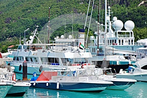 The Eden Island Marina for luxury yachts in Mahe, Seychelles