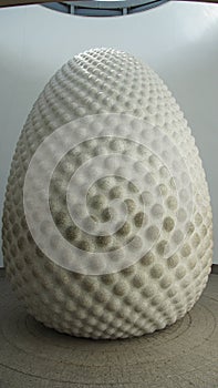 Eden Project egg sculpture in St. Austell Cornwall