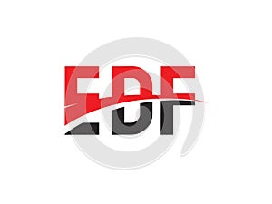 EDF Letter Initial Logo Design Vector Illustration photo