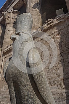 Edfu, Egypt: The temple of Edfu, Dedicated to Horus and Hathor of Dendera