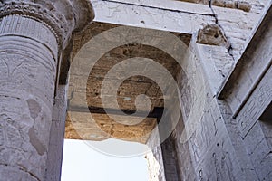 Edfu Temple Entrance - Historical Egypt