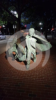 Edgar Allan Poe Statue Boston photo