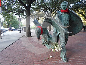 Edgar Allan Poe Statue Boylston and Charles Street, Boston, MA, USA photo