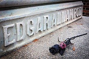 Edgar Allan Poe Tombstone photo