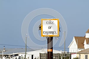 Edge of channel marker in Fishing Creek