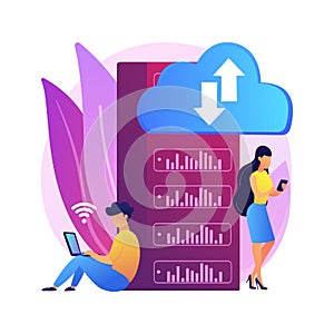 Edge computing abstract concept vector illustration.