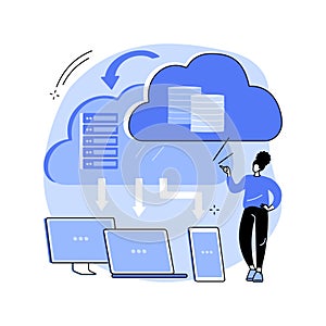 Edge computing abstract concept vector illustration.