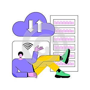 Edge computing abstract concept vector illustration