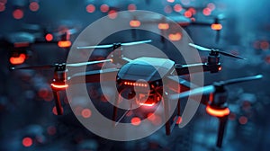 Edge computing autonomous drone swarm