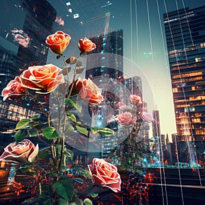 Edge computing conjuring roses from pixels, in a smart city\'s eternal spring