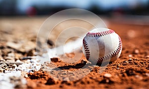 Edge of Decision Baseball on the Infield Chalk Divide