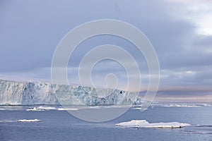 Edge of glacier in the Arctic