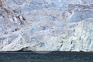 Edge of glacier in the Arctic