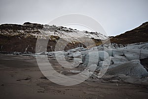 Edge of Icelandic Glacier